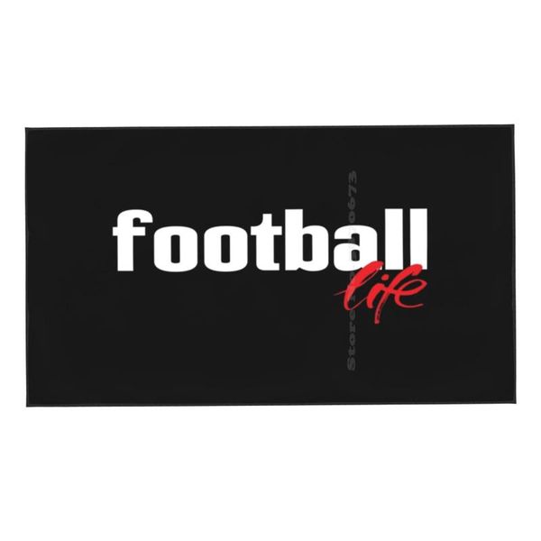 

towel football life 3d print bath strong water absorption girl fan soccer team
