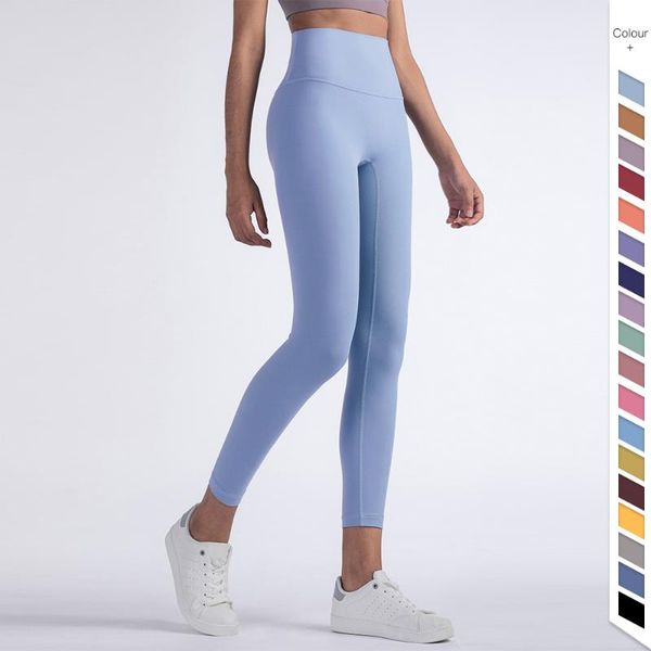 

women's sports fitness pants high-waist trousers solid yoga running jogger female comfortable full length leggings 9 colors, White;red