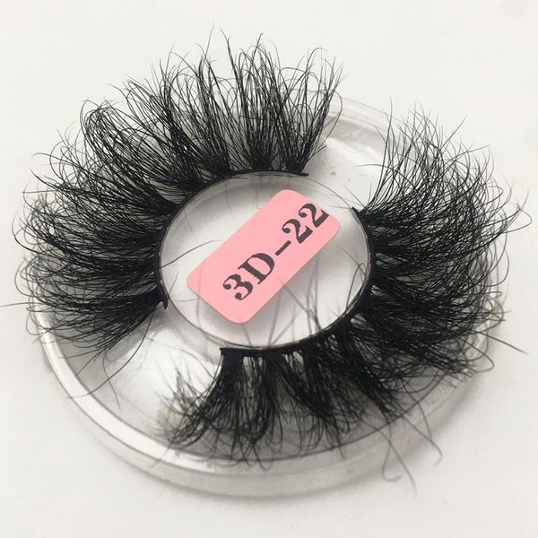 

false eyelashes fluffy lashes 25mm 3d mink dramatic long natural wispy eye 20mm-25mm makeup wholesale
