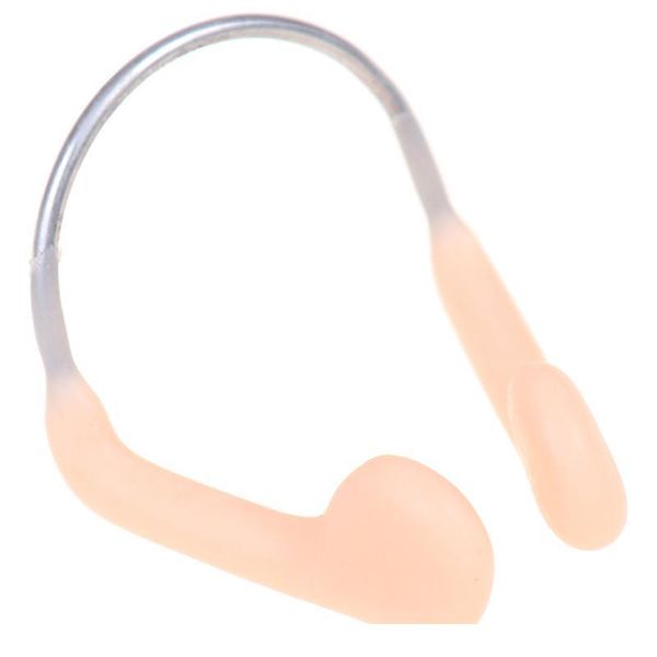 

soft sile steel wire nose clip durable no-skid for swimming diving water sports nose clip skin color swimming acc jllpco