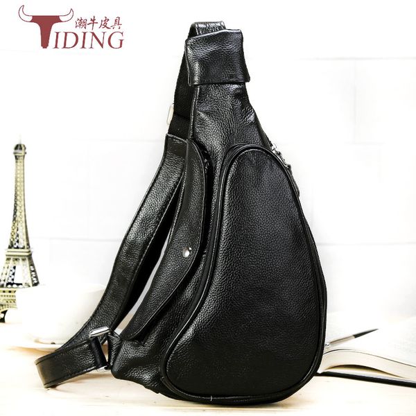 

waistbags packs luggage japan and south korea selling leather chest men's women's large capacity first layer cowhide single should