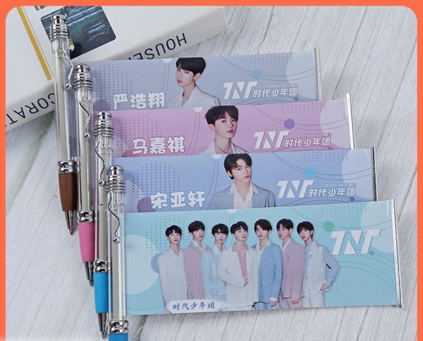

gel pens times youth league "grow up on time" ma jiaqi song yaxuan black pen school supplies stationery items star surroundings