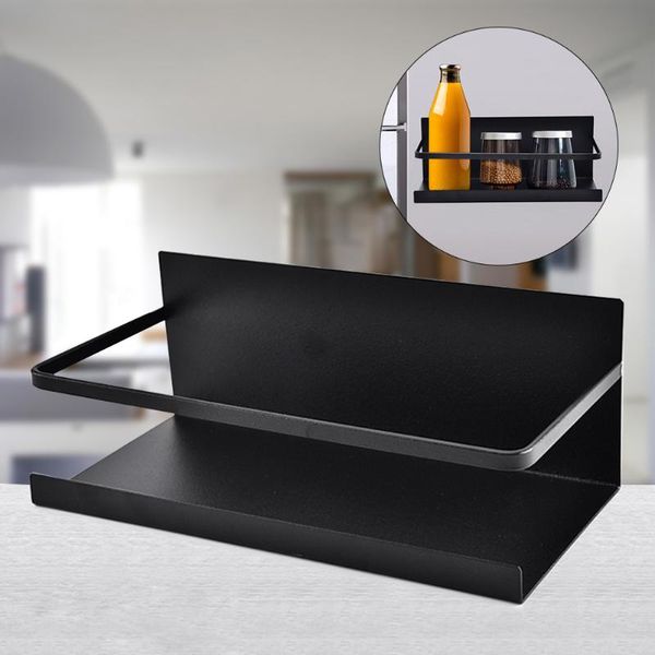 

home organizer bathroom metal kitchen practical decorative refrigerator shelf multifunctional storage rack magnetic living room