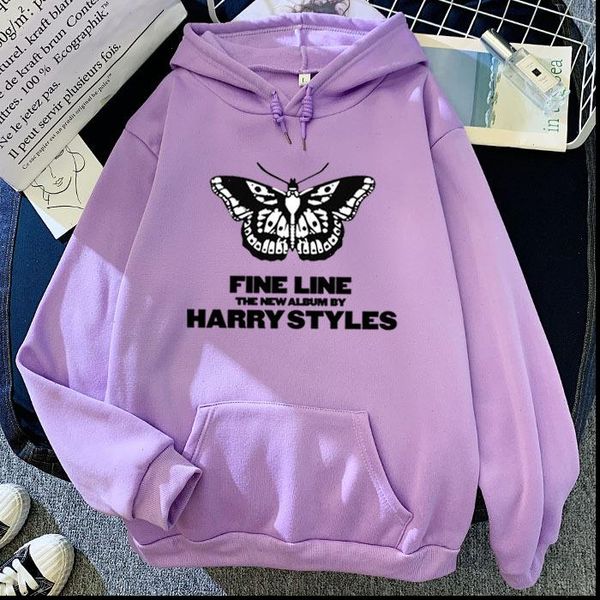 

harry styles hoodie fine line hoodie butterfly hoodies sweatshirt women pink hoodie kawaii clothes men oversized harajuku hoody, Black