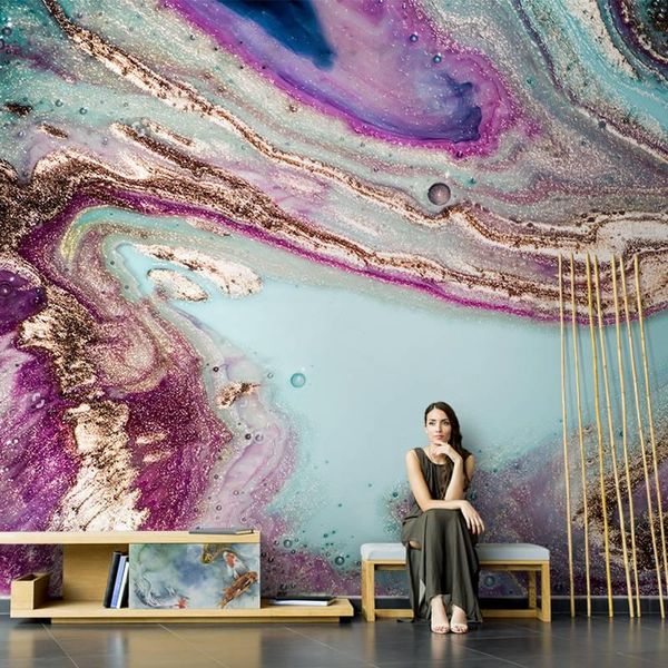 

wallpapers 3d wallpaper nordic hand-painted abstract art oil painting wall decoration for living room bedroom