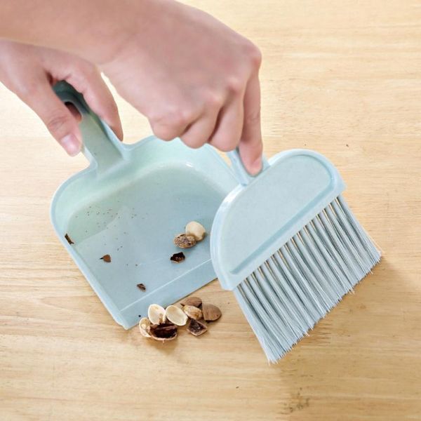 

mini desksweep cleaning brush small broom dustpan set,