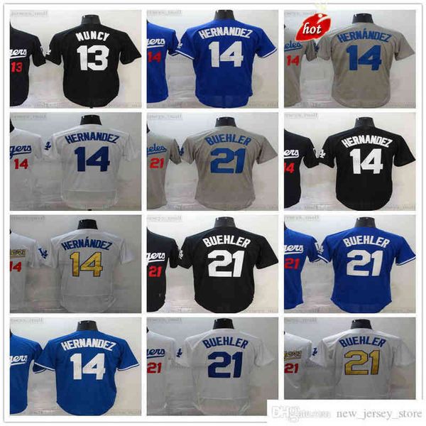 

Stitched Man Baseball Jerseys Kershaw 21 Walker 14 Enrique Buehler 13 Max Hernandez Muncy Jersey Top Quality Black White Blue, Other jerseys. tell me on order