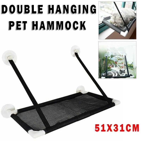 

cat beds & furniture summer window hammock suction cup hanging bed pet mesh breathable jumping platform cups supplies