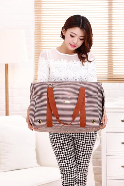 

dog car seat covers brown striped nylon carrier purse pet travel bag cat portable handbag soft sided tote with fleece pads for small pets