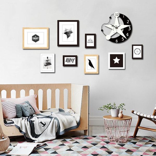 

wall clocks xingyue creative living room clock sleek minimalist chart bedroom children's mute quartz