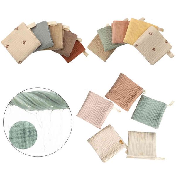 

5 pcs towel baby facecloth baby bath towel handkerchief cotton burp cloth soft absorbent gauze kindergarten washcloth