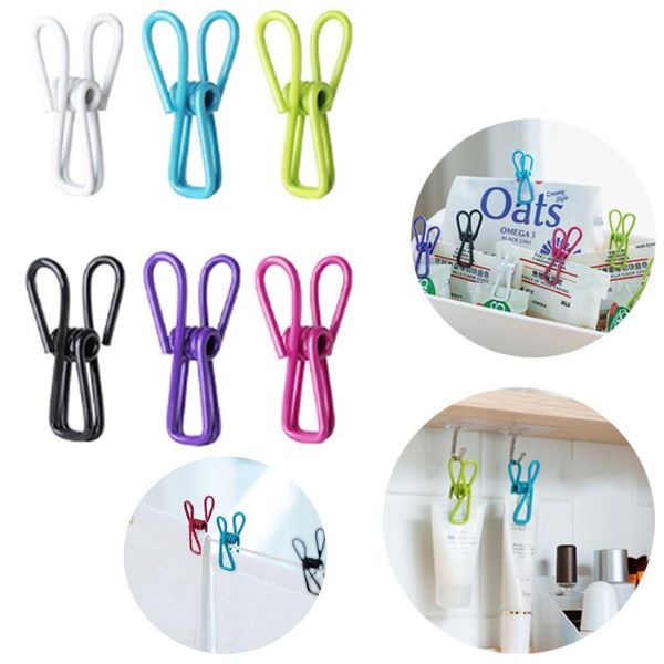 

clothing & wardrobe storage 10pcs color multifunctional clothespin fixed po clip creative non-slip clothes sealing snack