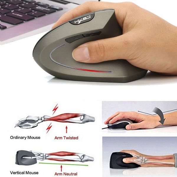 

wireless mouse ergonomic optical 2.4g 800/1600/2400dpi light wrist healing vertical mice with mouse pad kit for pc w8ed
