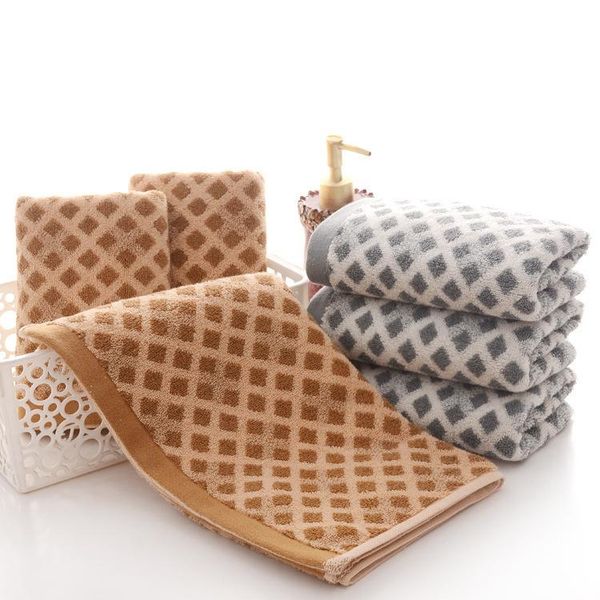 

35x75cm cotton thickening creative plaid towel men and women bath towel gym yoga wipes sweat supermarket gifts