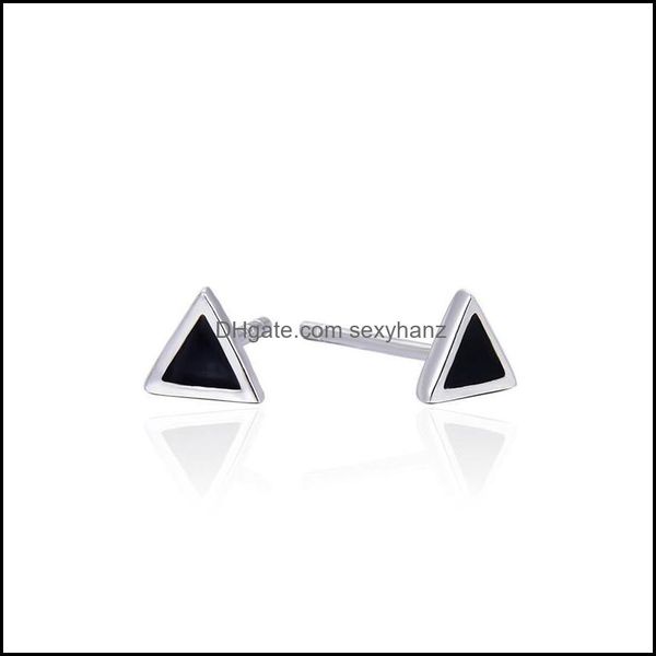 

other earrings jewelry fashion s925 sterling sier women triangle style ear statement love gift white gold chdar001584 drop delivery 2021 c1x, Golden;silver