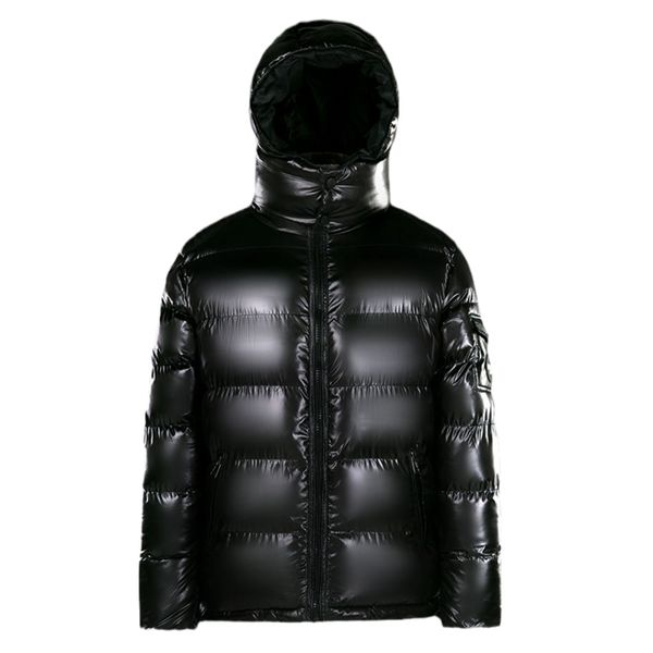 

men's down thick coat, raincoat, windproof white filled et, 90%, Black
