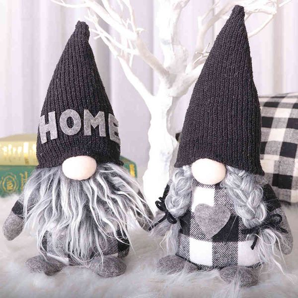 

christmas nordic style knitted hat beard cute faceless doll ornaments daily decorative props