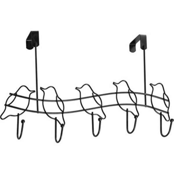 

robe hooks iron bird back door hook bathroom nail-clothes bedroom hole-hanger