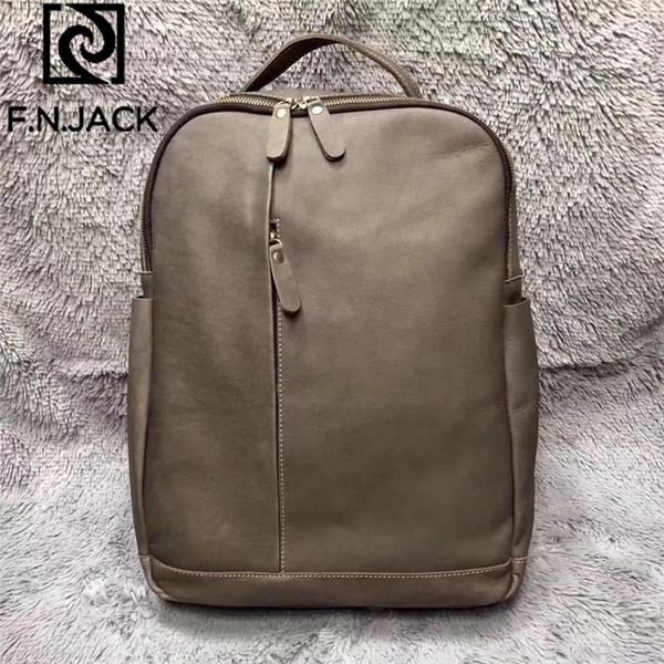 

backpack f.n.jack vintage genuine cow leather mens bags deguisement femme school lapbag for women 2021