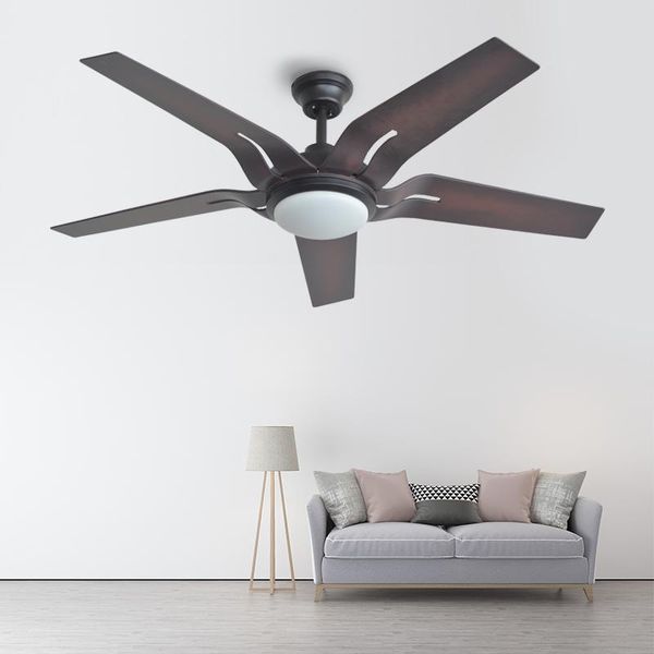 

dimming large 58 inch led white brown ceiling fans with lights remote control living room bedroom home ceiling light fan lamp