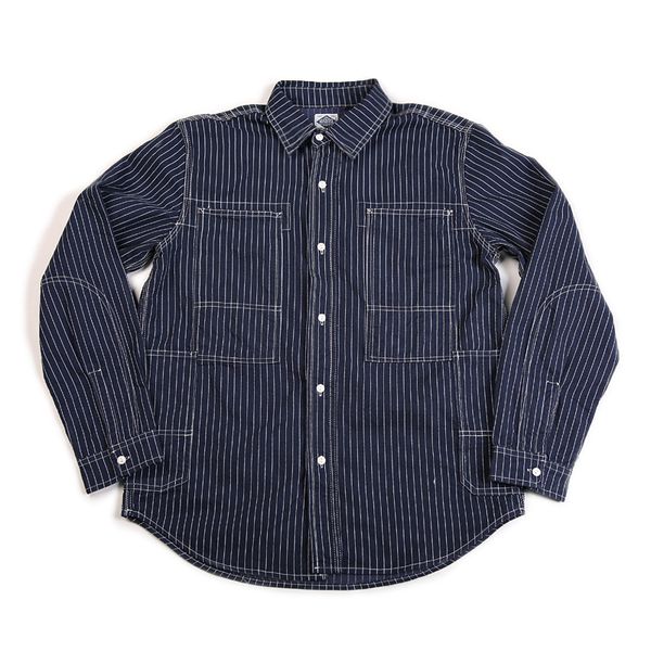 

male striped vintage engineer shirt, casual jeans for men znyt, White