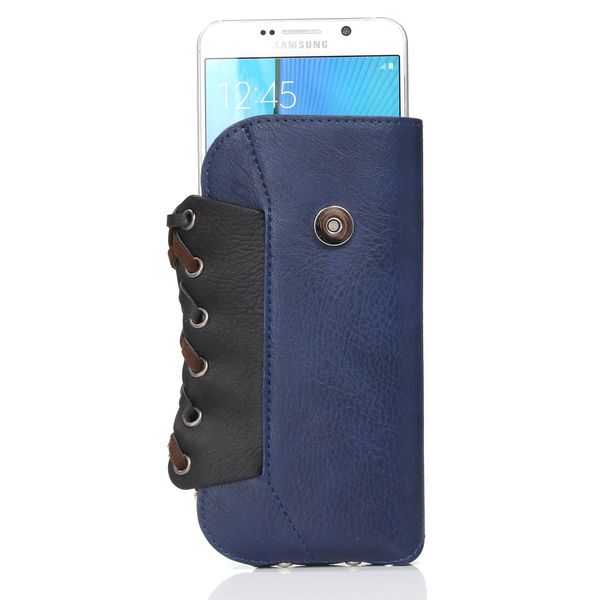 

pu wallet belt phone case for all cases of apple samsung huawei xiaomi with outdoor rope climbing
