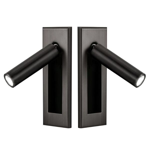 

wall lamp loft el bedside hiden switch aluminum ressessed install modern night reading book light
