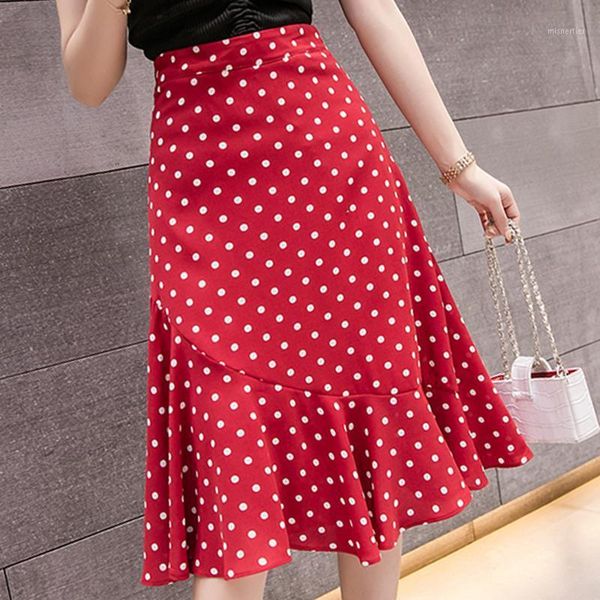 

skirts shintimes faldas mujer moda 2021 chiffon for women korean womens high waist floral skirt summer ladies, Black