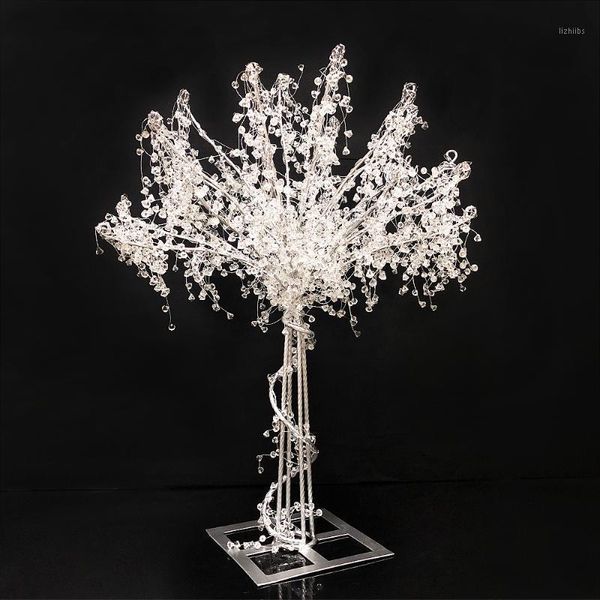 Árvore de casamento frisado de cristal do estilo da decoração do partido para a decoração / 2 pcs uma peça central do lote