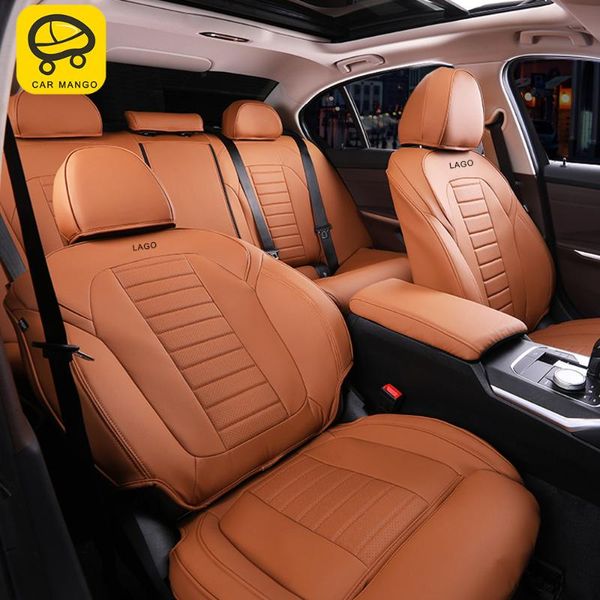 

car seat covers carmango for 3 series g20 2021 cover front rear leather cushion breathable protector mat pad auto accessories