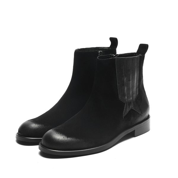 

women ankle boots ladies vintage womens chunky heels plus size woman soft leather female casual shoes 2021 new women boots, Black