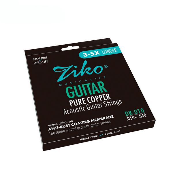 

pure copper acoustic guitar strings anti-rust coating membrane,extra light (.010-.048)