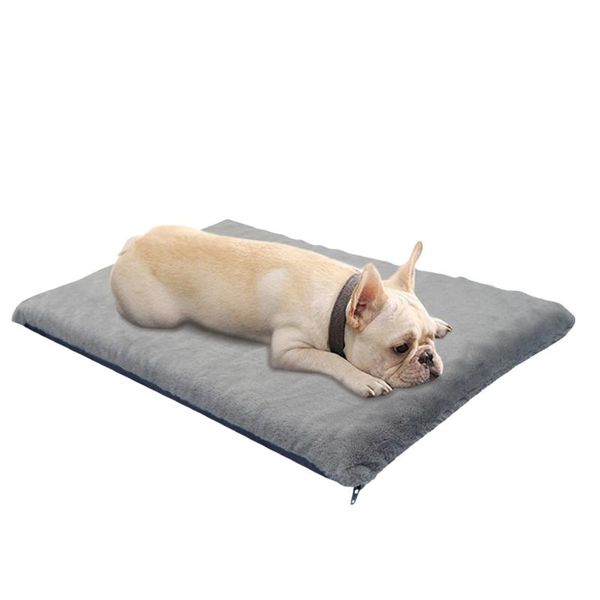 

cat beds & furniture plush foam dog bed mats pet mattress cushion moisture-proof massage removable cover for small large amicably