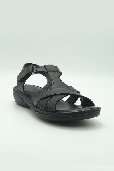 

sandals black women 's leather 201086syh