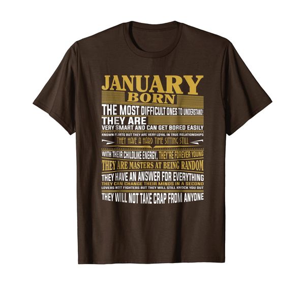 

New/Hot Born in January T Shirts for Mens Womens, Mainly pictures