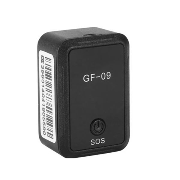 GF09 Mini GPS Tracker Dispositivi di allarme anti-smarrimento per auto Localizzatore AGPS Tracking Registrazione vocale APP Download universale per auto Anziani Bambini