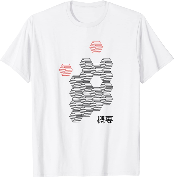 

women's t-shirt 90s japanese aesthetic minimalist geometric abstract art, White