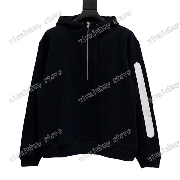 21 SS Herbst Sportwear Hoodies Sweatshirts Luxus Männer Frauen Ärmel Briefdruck Mann Paris Mode Top Qualität T-Shirts Street Luxurys Braun Schwarz XS-L