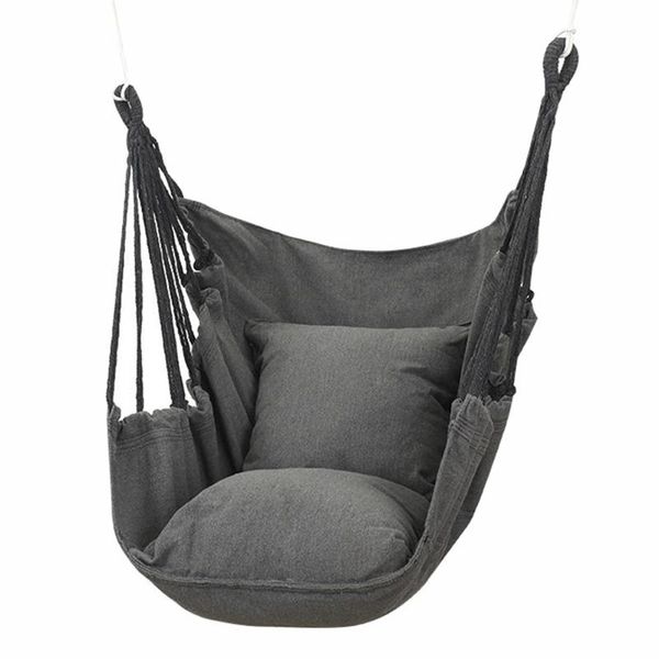 

camp furniture camping swing chair outdoor portable folding hammock with pillow picnic garden bedroom relax hanging seat