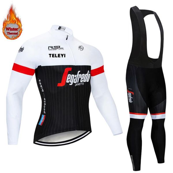 

racing sets black and white long sleeve bike clothes thermal fleece ropa roupa invierno mtb bicycle clothing winter cycling jersey, Black;blue