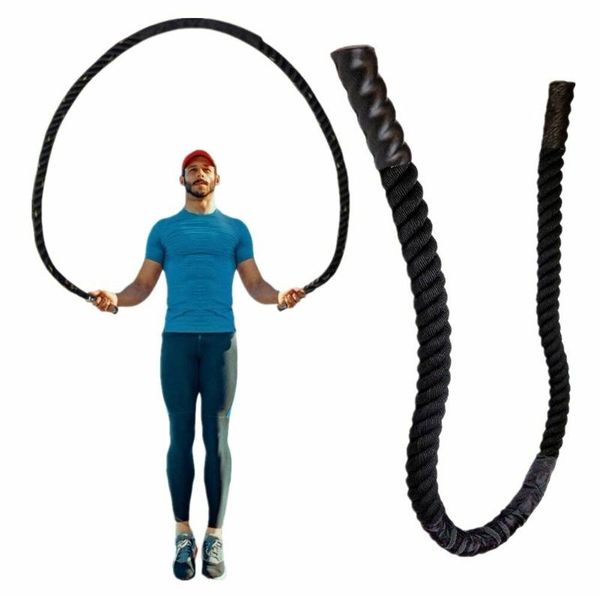 

25mm weighted battle training strength lose weight fitness heavy jump rope outdoor gym portable non slip handle builds power