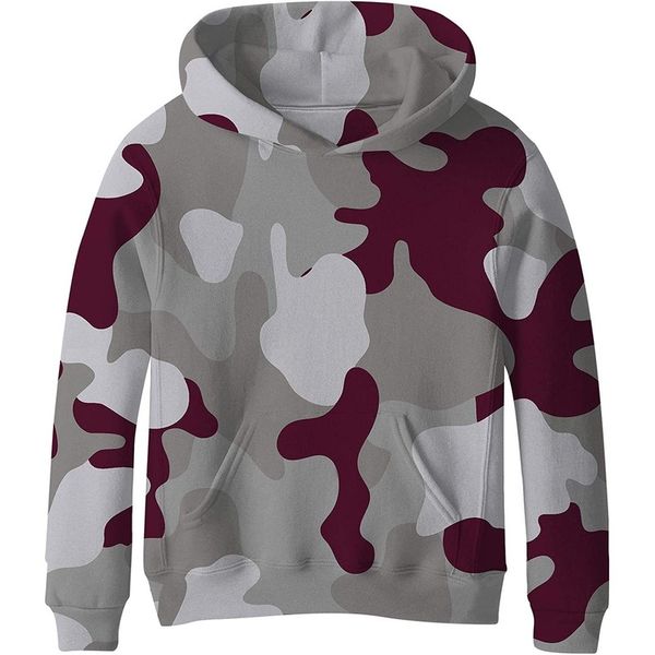 

purple cozy boys and girls novelty hoodie 3d printing pullover hooded sweatshirt with pocket 100-160, Black
