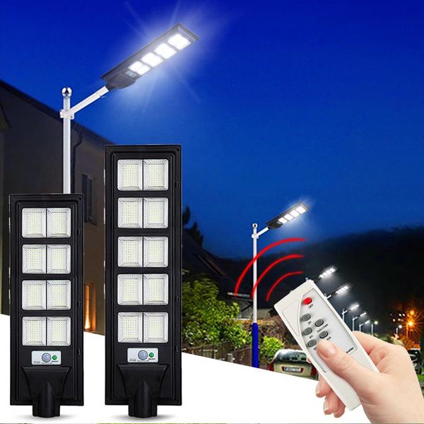 

street lights led solar light wall lamp waterproof outdoor lighting pir motion sensor detection ip65 garden remote control