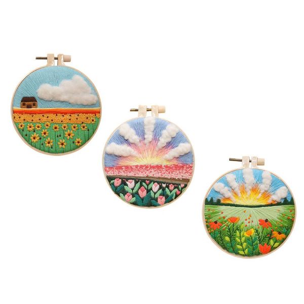 

other arts and crafts handmade craft stamped cross stitch kit diy fabric tools embroidery hoop starter making handy sewing needlework tool u