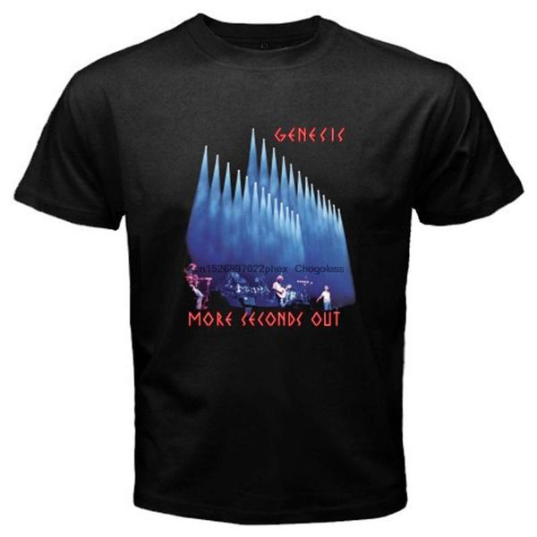 

men's t-shirts genesis more seconds out black t-shirt size s to 3xl, White;black