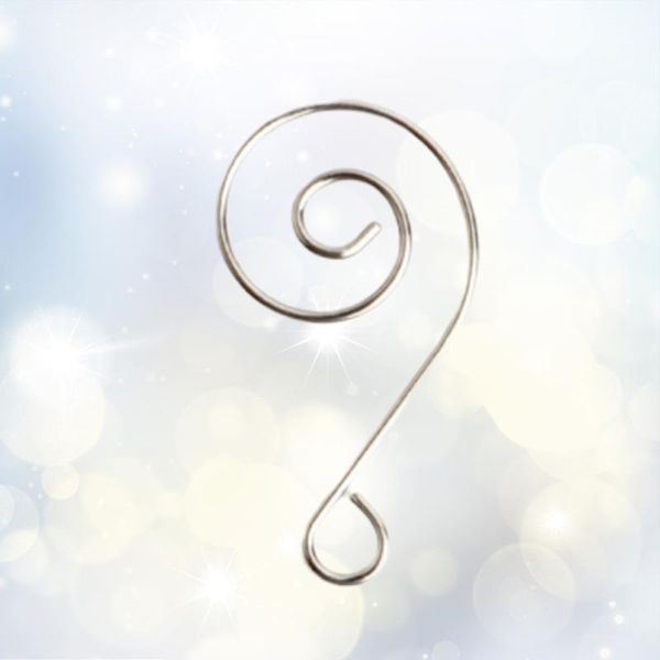 

hooks & rails 50 pcs christmas wreath silver multifunctional shaped wrought iron hangers for decoration tree