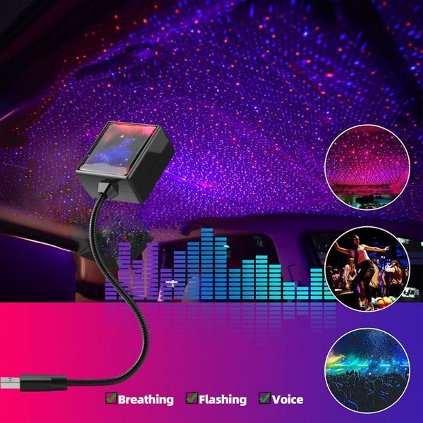 

car starry sky roof 1pc mini car roof star light interior night starry sky usb led projector lamp decorative lights