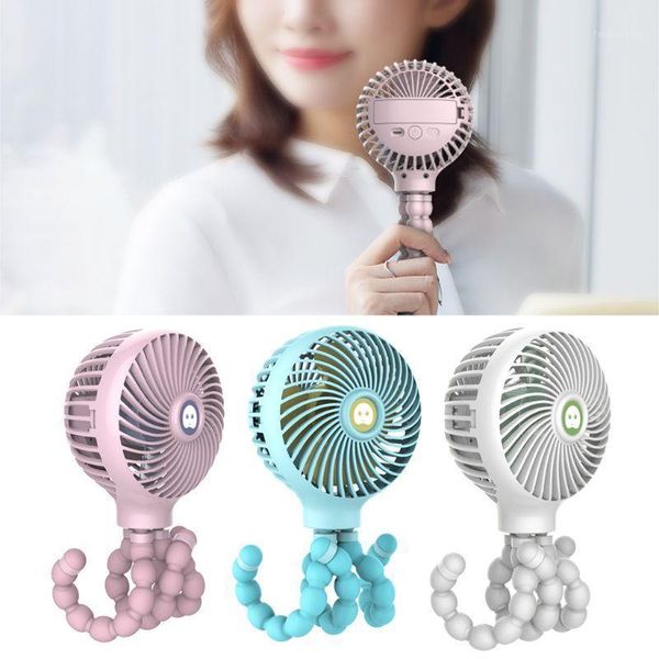

mini portable hanging ocs shape stand adjustable handheld usb charging fan cooler for baby stroller student use1