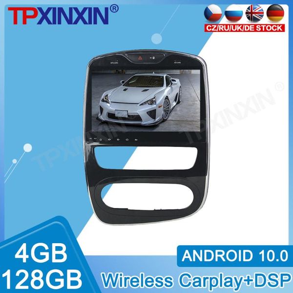 

player android 10.0 carplay 4+128gb for clio 2021-2021 radio recorder ips multimedia stereo head unit gps navi car dvd