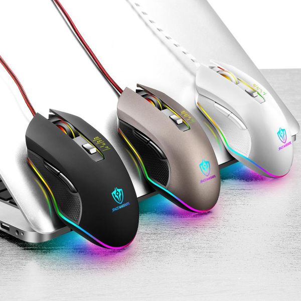 

mice gm3 gaming mouse 6d wired luminous rgb streamer cool 3200dpi can be office and home